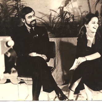 57 Walter Clark e Mar8ia Rita Stumpf TV Difusora Porto Alegre 1981.